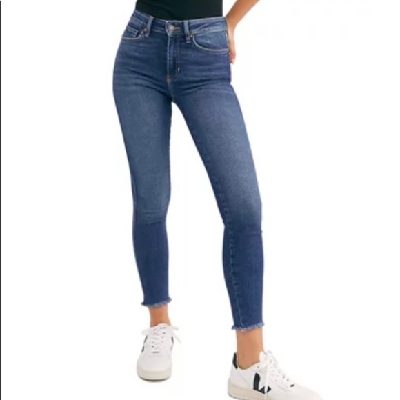 Free People Denim - Free People raw hem high rise jegging size 26
